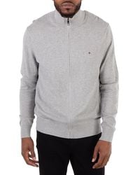Tommy Hilfiger - Cotton Cashmere Zip-Thru Cardigan - Lyst