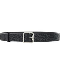 Burberry - B-Buckle Leather Belt, Cm 36 Inch - Lyst