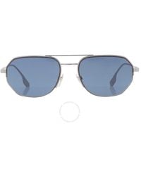 Burberry - Blue Navigator Sunglasses - Lyst