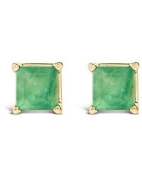Haus of Brilliance - 14K 5X5Mm Princess Cut Emerald Solitaire Stud Earrings - Lyst
