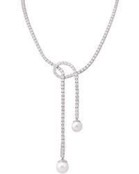 Swarovski - Matrix Necklace Pearl Rhodium Shiny - Lyst