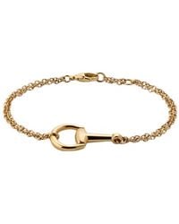 Gucci - Horsebit 18Ct Chain Bracelet - Lyst