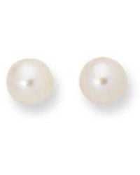 Tresorra - 14K Pearl Stud Earrings - Lyst