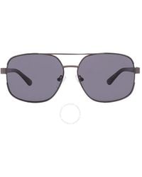 Guess Factory - Smoke Rectangular Sunglasses Gf0227 08a 59 - Lyst