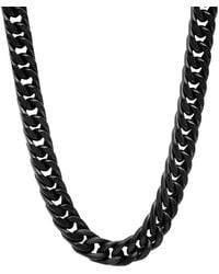 Robert Alton - Matte Ip Stainless Steel Curb Link Fashion Chain - Lyst