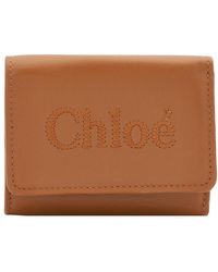 Chloé - Small Tri-Fold Leather Wallet - Lyst