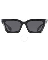 Burberry - Briar Dark Gray Square Sunglasses Be4392u 405187 52 - Lyst