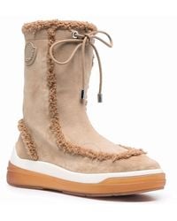 Moncler - Light Insolux Suede Boots - Lyst