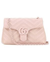 Gucci - Nappa Leather Small Gg Marmont Shoulder Bag Ladypinladpladp Calf Skin Borse A Tracolla - Lyst