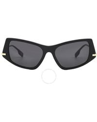 Burberry - Dark Grey Irregular Sunglasses Be4408 300187 52 - Lyst