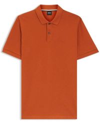 BOSS - Pallas Logo-Detail Cotton Polo Shirt - Lyst