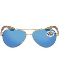 Costa Del Mar - Loreto Mirror Polarized Glass Sunglasses Lr 64 Obmglp 56 - Lyst