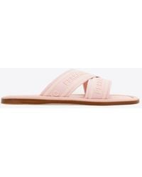 Ferragamo - Ferragamo Ladies Laurene Logo Slides - Lyst