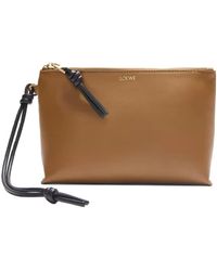 Loewe - Knot T Calfskin Pouch - Lyst