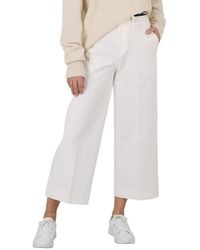 Moncler - Ladies Cotton Gabardine Cropped Dress Pants, Brand Size 40 (Us Size 8) - Lyst