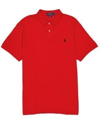 Polo Ralph Lauren - Custom Slim Fit Mesh Polo Shirt - Lyst
