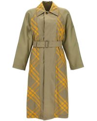 Burberry - Bradford Check-Print Gabardine Coat, Brand Size 46 (Us - Lyst