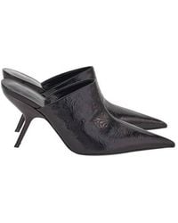 Ferragamo - Elly 85 Embossed Leather Pumps - Lyst