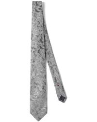 Brunello Cucinelli - Pearl Silk Paisley Tie - Lyst