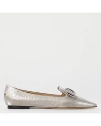 Jimmy Choo - Gala Champagne Ballerina Flats, Brand Size 34.5 Us - Lyst