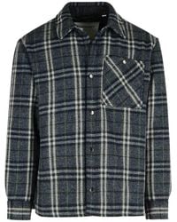Burberry - Wadded Check Wool Overshirt - Lyst