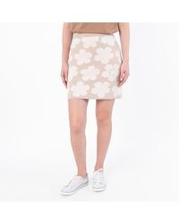 KENZO - Floral Detailed Knitted Mini Skirt - Lyst