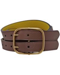 Burberry - Lynton Reversible Double-strap Leather Belt - Lyst