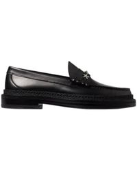 Jimmy Choo - Ezra/F Star Crystal Chain Loafers, Brand Size 34 Us - Lyst