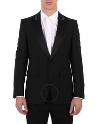 Burberry - English Fit Embellished Mohair Wool Tuxedo Jacket - Lyst