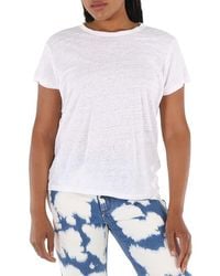 Polo Ralph Lauren - Ladies Short-Sleeve Crewneck Linen T-Shirt - Lyst