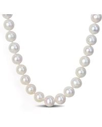 Amour - 2-Piece Set 9-9.5Mm Cultured Freshwater Pearl Necklace And Bracelet With Sterling Clasps - Lyst