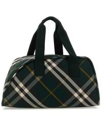 Burberry - Printed Nylon Shield Travel Bag Ivy Borse Da Viaggio - Lyst