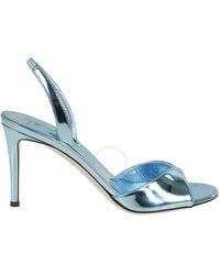 Giuseppe Zanotti - Basic 85 Slingback Metallic Sandals, Brand Size 36 Us - Lyst