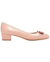 Ferragamo - Vara Bow Nappa Leather Pumps - Lyst