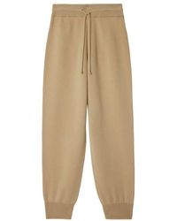 Burberry - Wool Blend Jogging Pants - Lyst