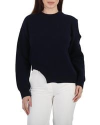 Stella McCartney - Regenerated Asymmetric Cold-Shoulder Jumper, Brand Size 38 (Us - Lyst