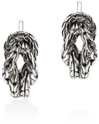 John Hardy - Love Knot Hoop Earring, Sterling, 13Mm Eb98782 - Lyst