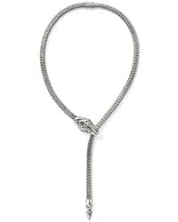 John Hardy - Naga Y Necklace, Sterling, Diamonds, 7.5Mm - Lyst