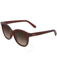 Ferragamo - Rectangular Sunglasses  210 55 - Lyst