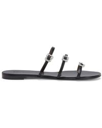 Giuseppe Zanotti - Himari Jewel Flat Sandals, Brand Size 37 Us - Lyst