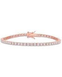 Amour - 5 1/10 Ct Dew Created Moissanite Tennis Bracelet - Lyst