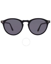 Tom Ford - Aurele Smoke Oval Sunglasses Ft0904 01a 50 - Lyst