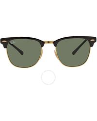Ray-Ban - Clubmaster Metal Square Sunglasses Rb3716 187 - Lyst