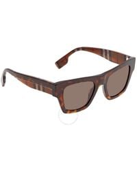 Burberry - Dark Brown Square Sunglasses Be4360 399173 49 - Lyst