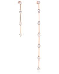 Swarovski - Constella Earrings Asymmetrical, Rose- Tone Plated - Lyst