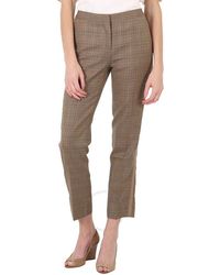 Burberry - Houndstooth Check Tailored Trousers - Lyst