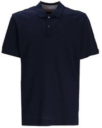 BOSS - Jacquard Bubble Cotton-Silk Polo Shirt - Lyst