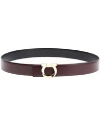 Ferragamo - Gancini Reversible Leather Belt - Lyst