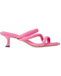 Jimmy Choo - Diosa 50 Leather Sandals, Brand Size 35 Us - Lyst
