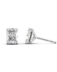 Tresorra - 14K 4 Ctw Radiant Cut Lab-Grown Diamond Igi Certified Stud Earrings - Lyst